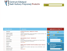 Tablet Screenshot of kursy-proactiv.pl